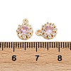 Brass Micro Pave Cubic Zirconia Pendants KK-K407-32G-05-3