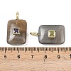 Natural Black Moonstone Pendants G-K372-04G-04-3