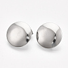 Non-Tarnish 201 Stainless Steel Stud Earring Findings X-STAS-S079-52B-2