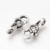Tibetan Style Alloy Lobster Claw Clasps X-TIBE-T002-12AS-RS-2
