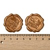 Cat Shape with Book Adhesive Wax Seal Stickers DIY-XCP0002-97B-3