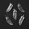Natural Quartz Crystal Pendants G-P474-04S-07-1