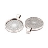 Tibetan Style Alloy Pendant Cabochon Settings LS-TIBE-R295-055AS-FF-2