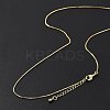 Brass Box Chain Necklaces for Women NJEW-D302-42G-3