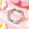 Natural Green Aventurine Beaded Stretch Bracelets for Women BJEW-JB12315-01-1