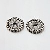 Disc Tibetan Style Alloy Spacer Beads PALLOY-N0114-05AS-1