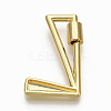 Brass Screw Carabiner Lock Charms LS-KK-T046-001G-L-NF-2