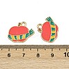 Christmas Themes Alloy Enamel Pendants ENAM-Z023-01G-10-3