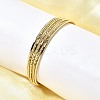 Brass Open Cuff Bangles BJEW-Z093-01G-2