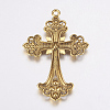 Alloy Rhinestone Cross Big Pendants LS-ALRI-1475-AG-RS-3