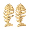 Textured 304 Stainless Steel Big Pendants STAS-Z177-04G-1
