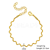 Brass Twist Wave Link Chain Bracelets for Women DN6472-2-3