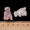 Natural Rose Quartz Carved Healing Dinosaur Figurines G-B062-07E-4