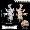BENECREAT 2Pcs 2 Colors 3D Flower Pattern Rayon Embroidery Ornament Accessories DIY-BC0006-74A-2