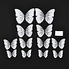 PVC Plastic Artificial 3D Butterfly Decorations LS-DIY-I072-02E-1