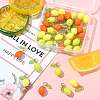 36Pcs 3 Colors Lemon Acrylic Pendants PALLOY-FS00059-01-8