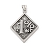 304 Stainless Steel Big Pendants LS-STAS-S122-05AS-1