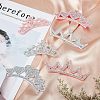 12Pcs 6 Style Non-woven Fabric Rhinestone Patches DIY-FH0004-86-3