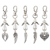 Angel & Wing Alloy Pendant Decoration HJEW-JM02307-1