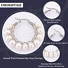 4 Pairs Natural Pearl Braided Hoop Earrings EJEW-UN0002-10-4