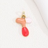 Alloy Enamel Pendants ENAM-S023-01G-T-1