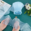 10 Yards Mermaid Color Polyester Pleated Lace Trim Ribbon DIY-WH0419-43B-3