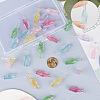 30Pcs 6 Colors Transparent Resin Bottle Cabochons CRES-GF0001-04-3