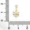 Brass Pave Cubic Zirconia Pendants KK-Q048-26G-3