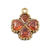 304 Stainless Steel Rhinestone Pendants STAS-E547-06C-G-1