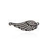 Brass Micro Pave Cubic Zirconia Links Connector Charms LS-KK-WH0081-94B-1