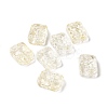 Transparent Spray Painted Glass Beads GLAA-I050-08A-1