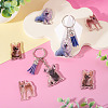 12Pcs 4 Styles Printed Acrylic Pendants OACR-TA0004-14B-7
