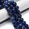 Natural Dragon Veins Agate(Dyed & Heated) Beads Strands G-K390-A12-01-1