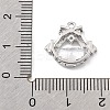 Brass Micro Pave Clear Cubic Zirconia Pendants KK-K371-30P-3