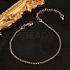 Brass Rolo Chain Bracelets for Women BJEW-G735-05RG-1