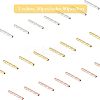 SUPERFINDING 40pcs 2 Color  Brass Tube Beads KK-FH0003-26-4