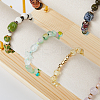 4-Tier Velvet T Bar Jewelry Bracelet Display Risers BDIS-WH0007-03G-5