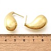 Rack Plating Brass Twist Teardrop Stud Earrings for Women LS-EJEW-K247-02G-4