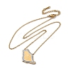 304 Stainless Steel Crystal Rhinestone Saudi Arabia Country Map Pendant Necklaces NJEW-R026-08G-4