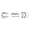 Preciosa® MAXIMA Crystal Sew-On Cups Y-PRC-SD10-00030-200-S-5
