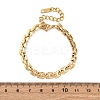 304 Stainless Steel Panther Chain Bracelets for Women BJEW-C076-03G-5