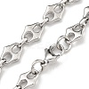 304 Stainless Steel Link Chain Bracelets BJEW-H618-08P-2