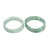 Natural Green Aventurine Faceted Beaded Stretch Bracelets for Women BJEW-K251-08J-4