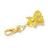 Angel Glass & Alloy Pendant Decorations HJEW-MZ00360-03-4