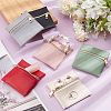 6Pcs 6 Colors Imitation Leather Jewelry Storage Zipper Bags ABAG-NB0002-15B-5