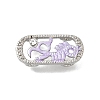 Brass Crystal Rhinestone Oval with Dragon Skeleton Multi-Strands Links KK-P306-15P-2