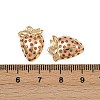 Brass Micro Pave Cubic Zirconia Pendants KK-K407-02G-3