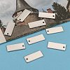 Tarnish Resistant 304 Stainless Steel Stamping Blank Tag Pendants LS-STAS-S028-05-6