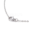Ion Plating(IP) 201 Stainless Steel Tortoise with Starfish Pendants Necklaces NJEW-JN04283-02-3