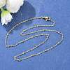 Brass Satellite Chains Necklace for Women LS-NJEW-P265-38G-4